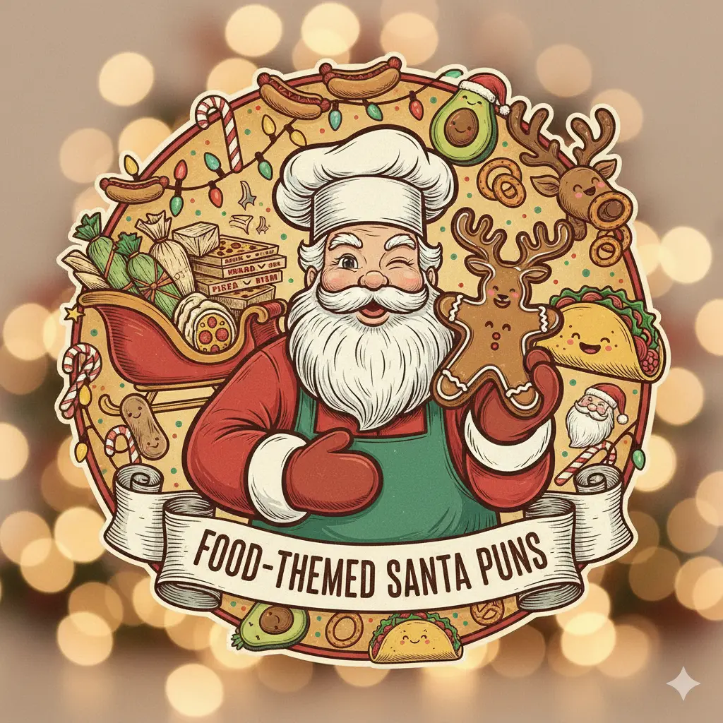 Food Themed Santa Puns