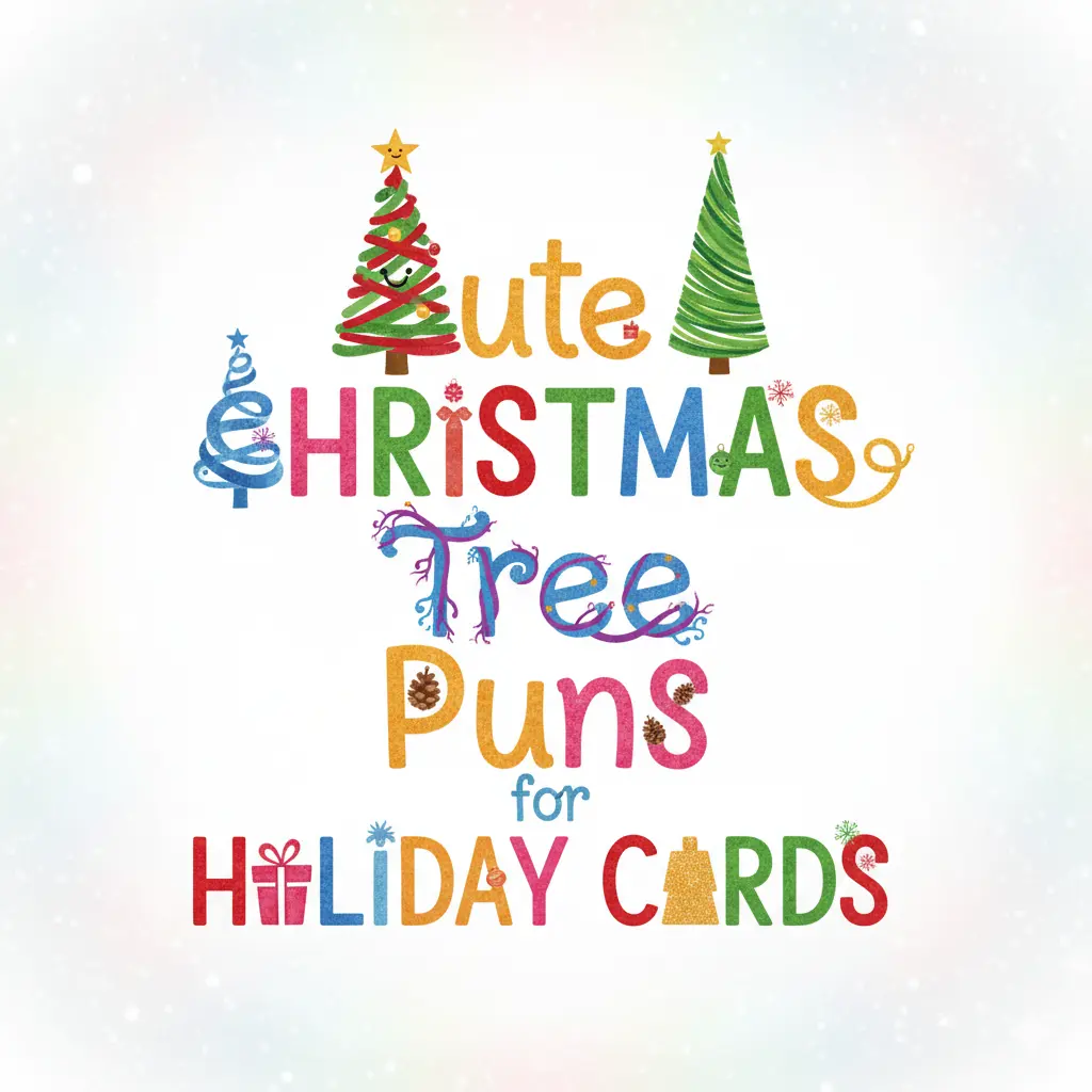 Cute Christmas Tree Puns for Holiday Cards