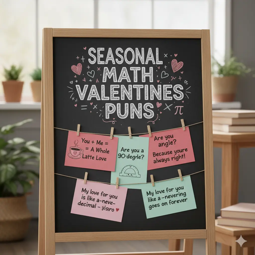 Seasonal Math Valentines Puns