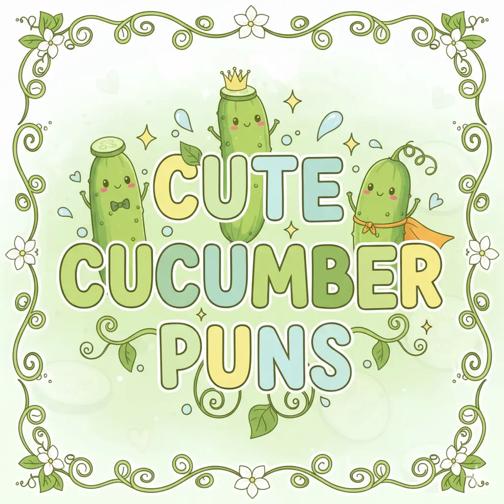 Cute Cucumber Puns