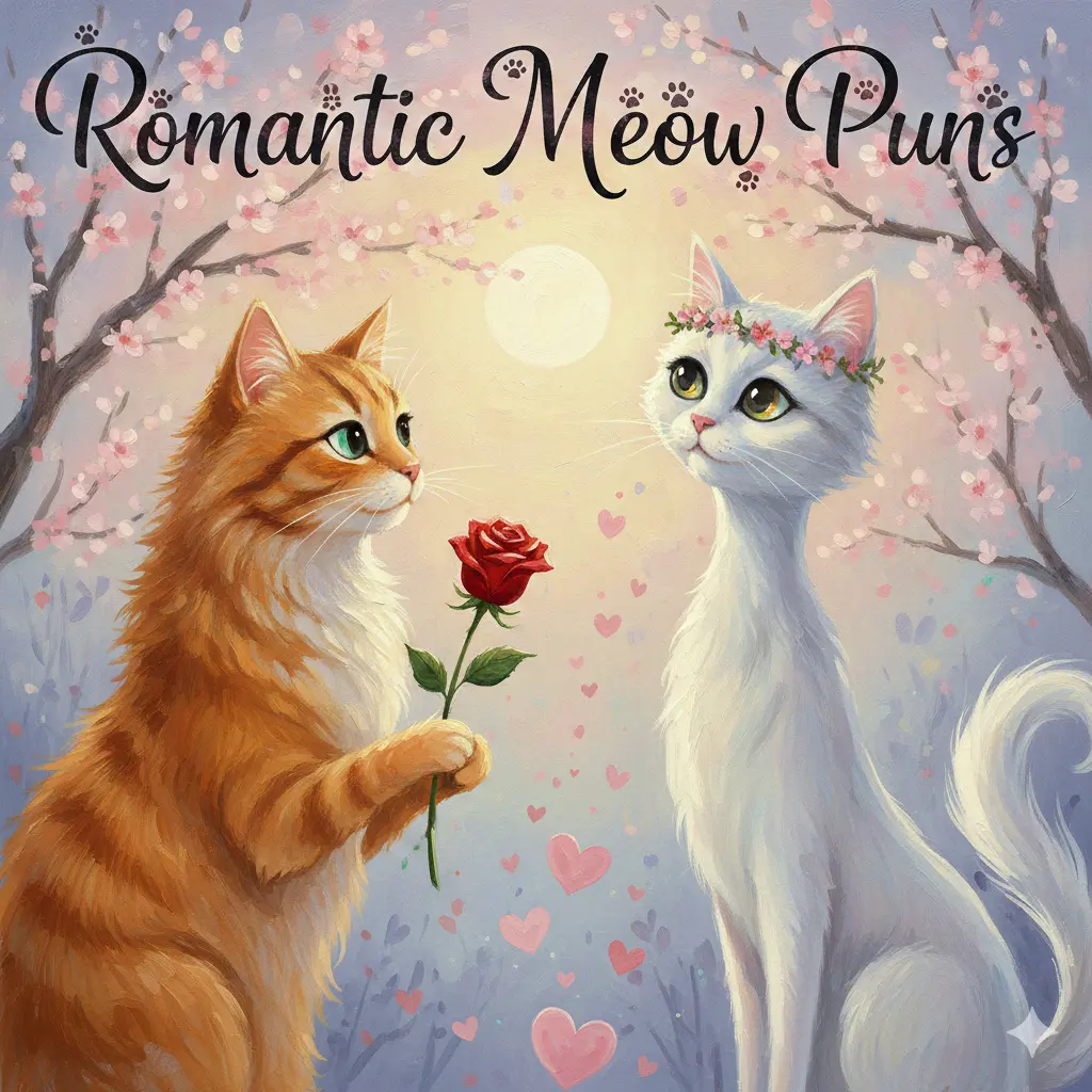 Romantic Meow Puns
