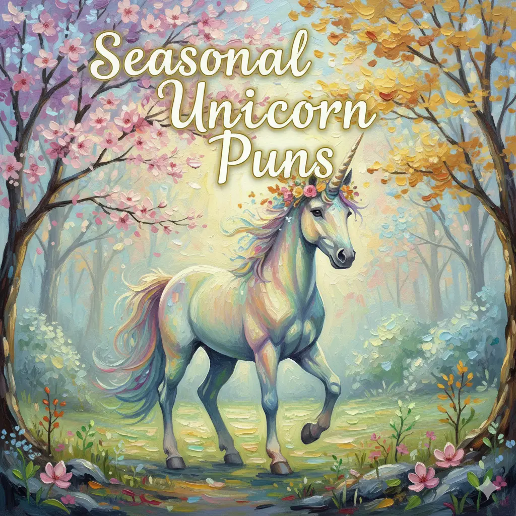 Seasonal Unicorn Puns