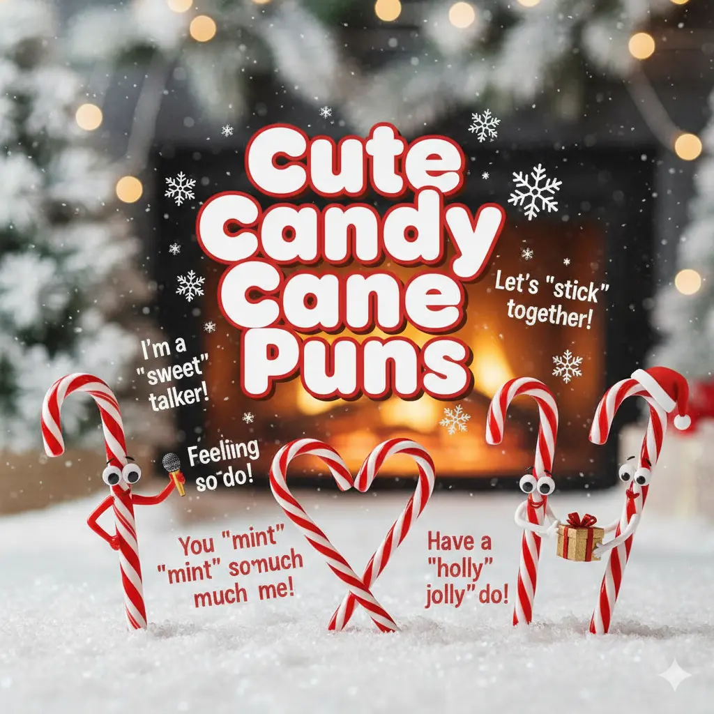 Cute Candy Cane Puns