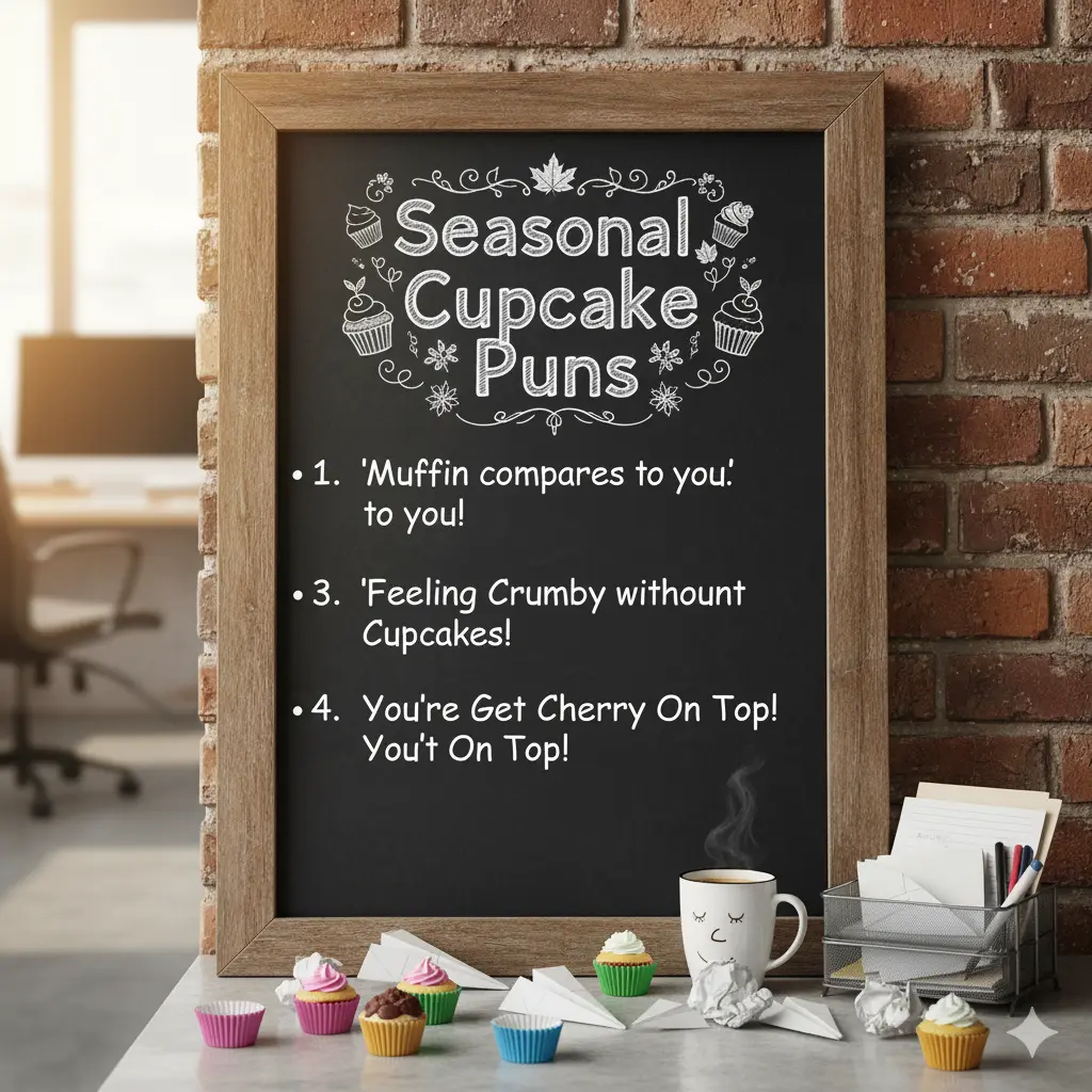 Seasonal Cupcake Puns