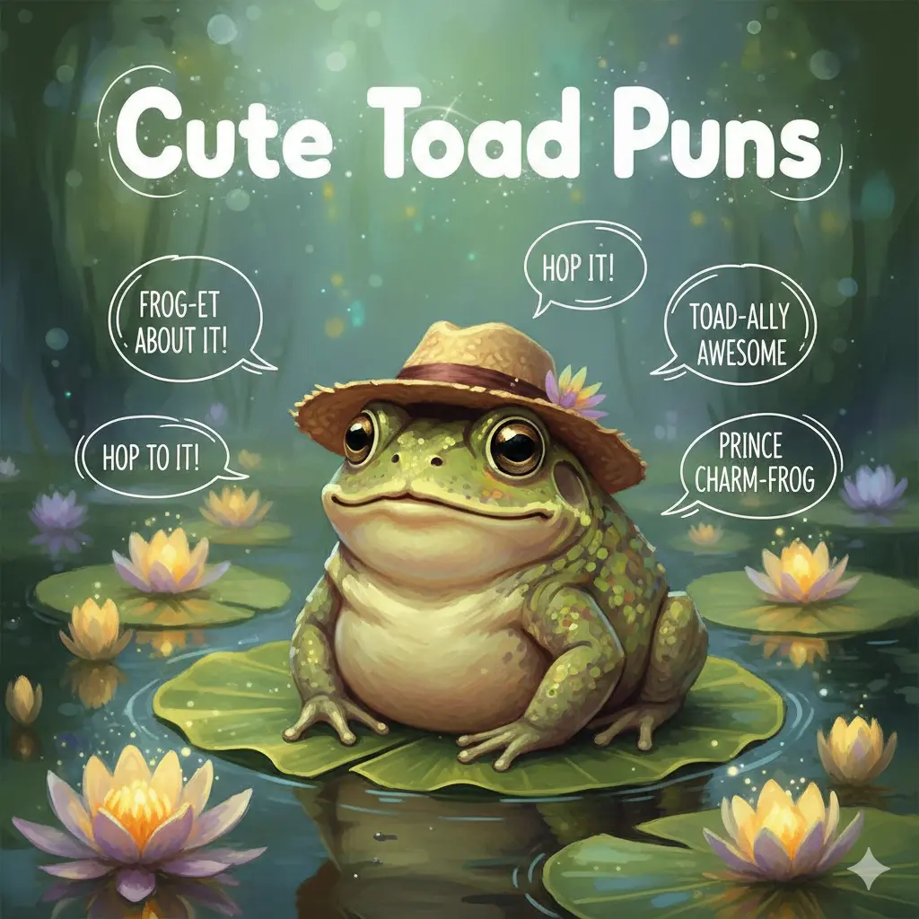 Cute Toad Puns