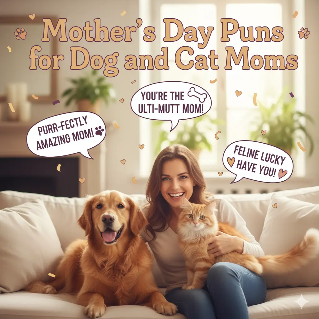 Mother’s Day Puns for Dog and Cat Moms