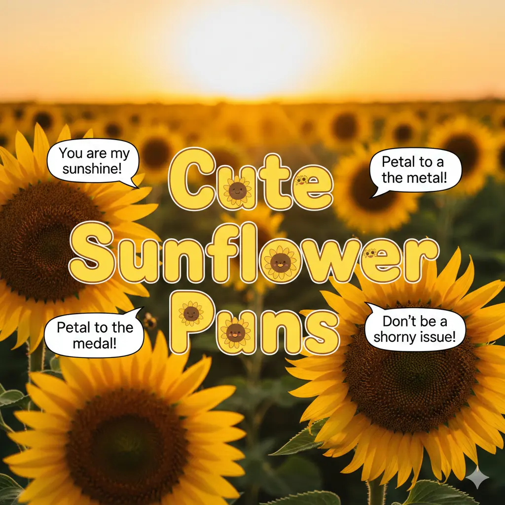 Cute Sunflower Puns