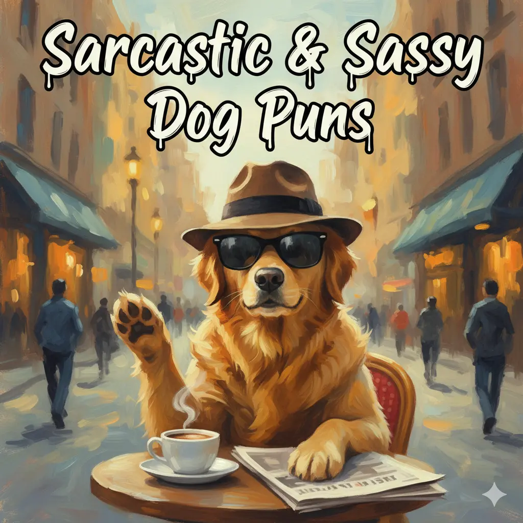 Sarcastic & Sassy Dog Puns 
