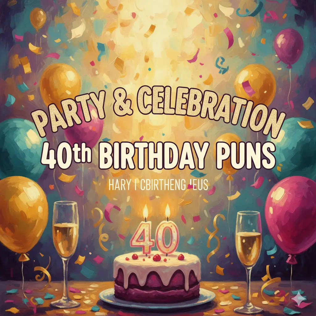Party & Celebration 40th Birthday Puns