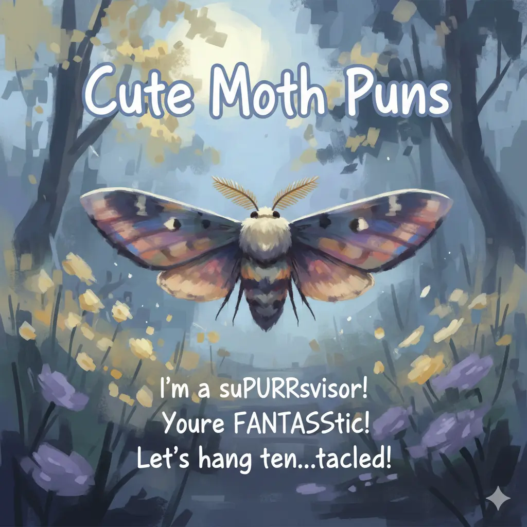 Cute Moth Puns