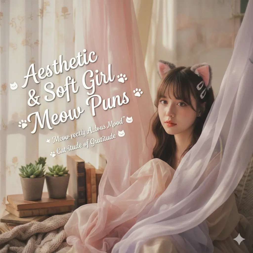 Aesthetic & Soft Girl Meow Puns
