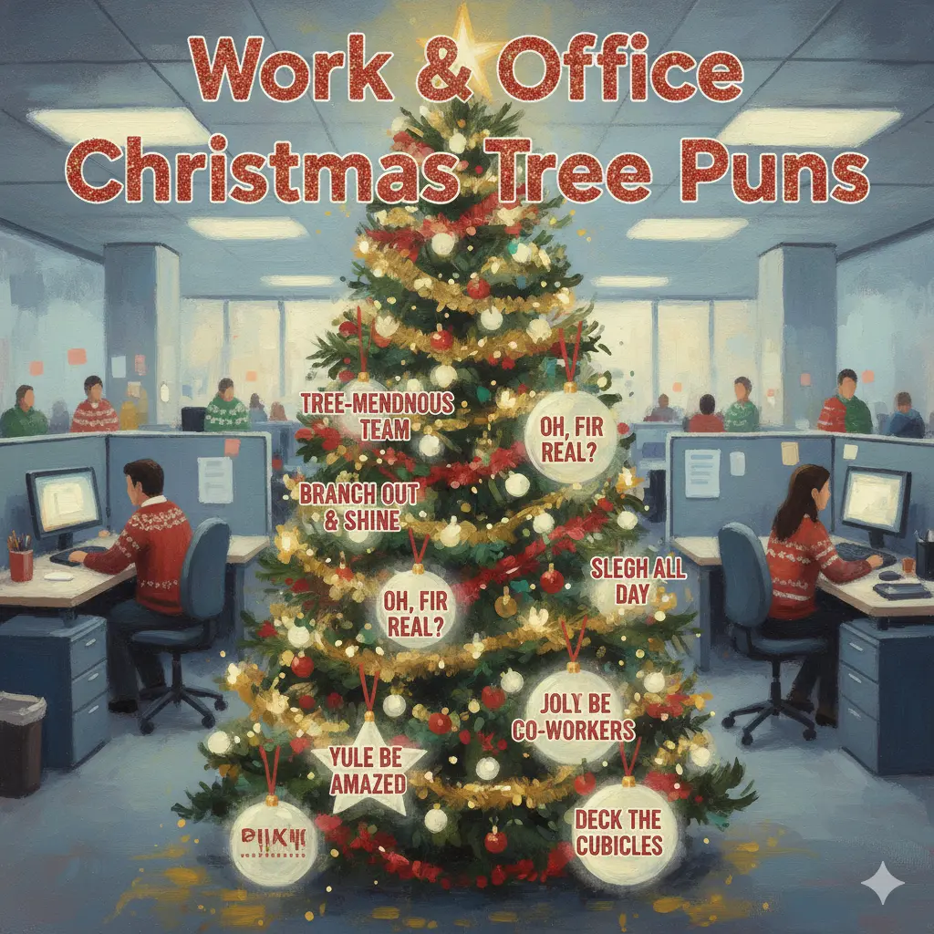 Work & Office Christmas Tree Puns