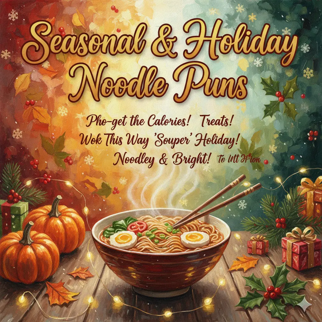  Seasonal & Holiday Noodle Puns 