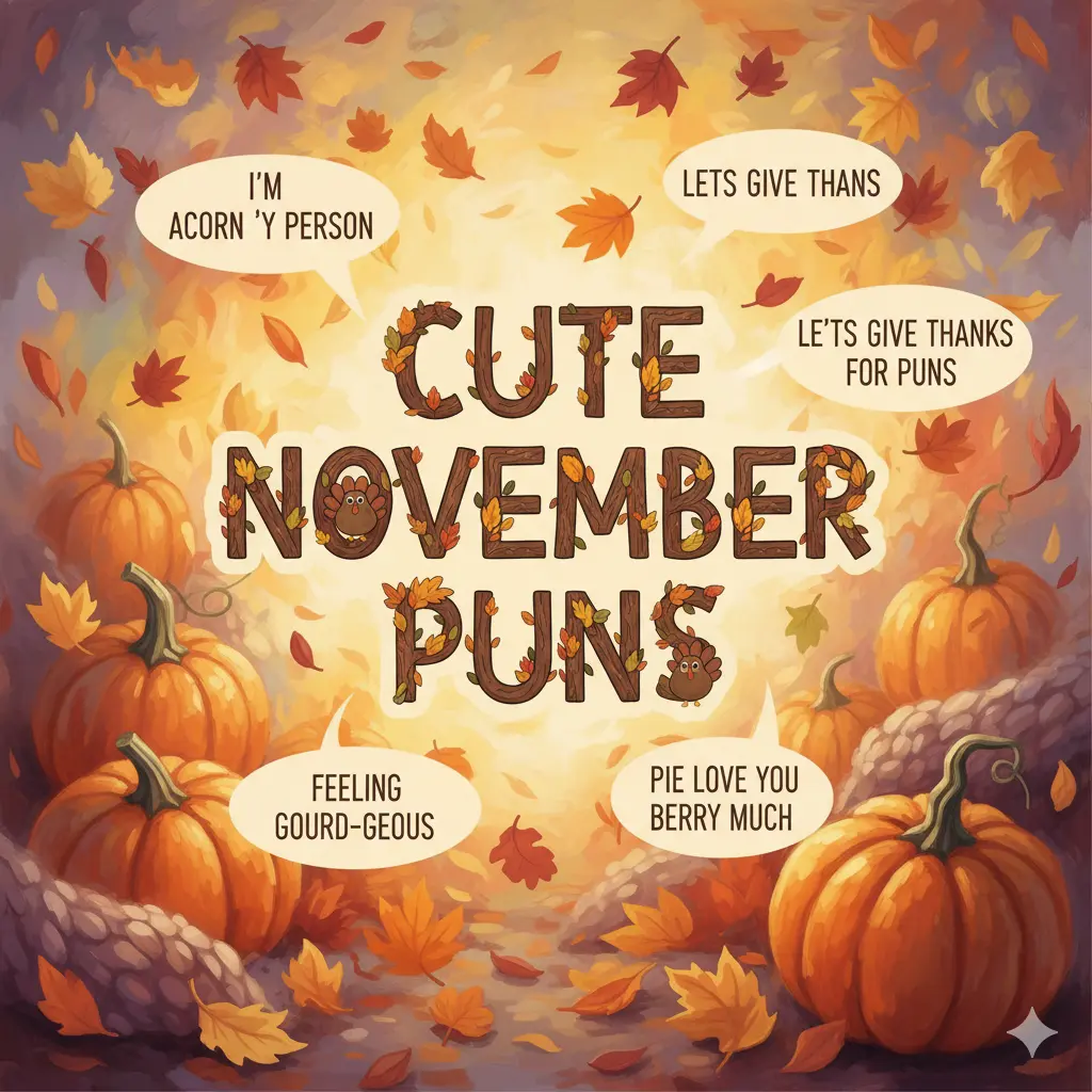Cute November Puns