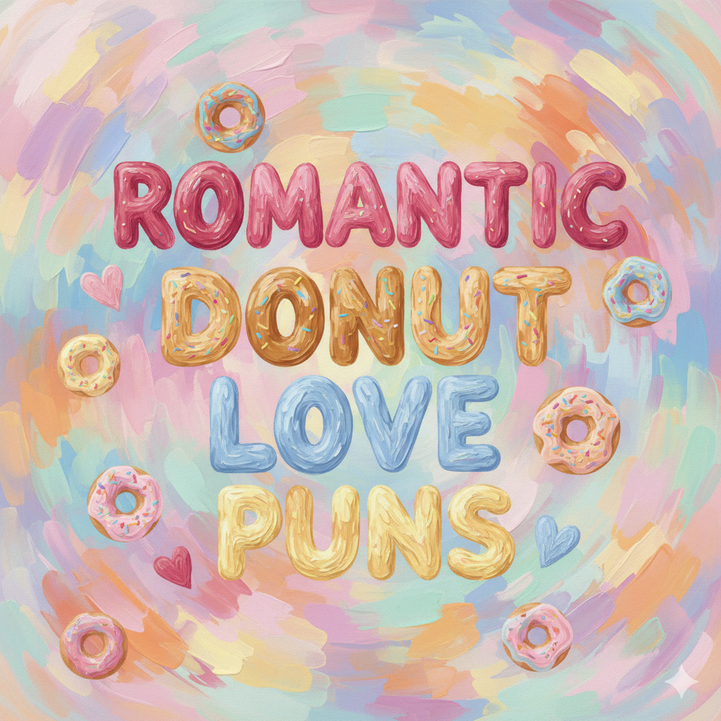 Romantic Donut Love Puns