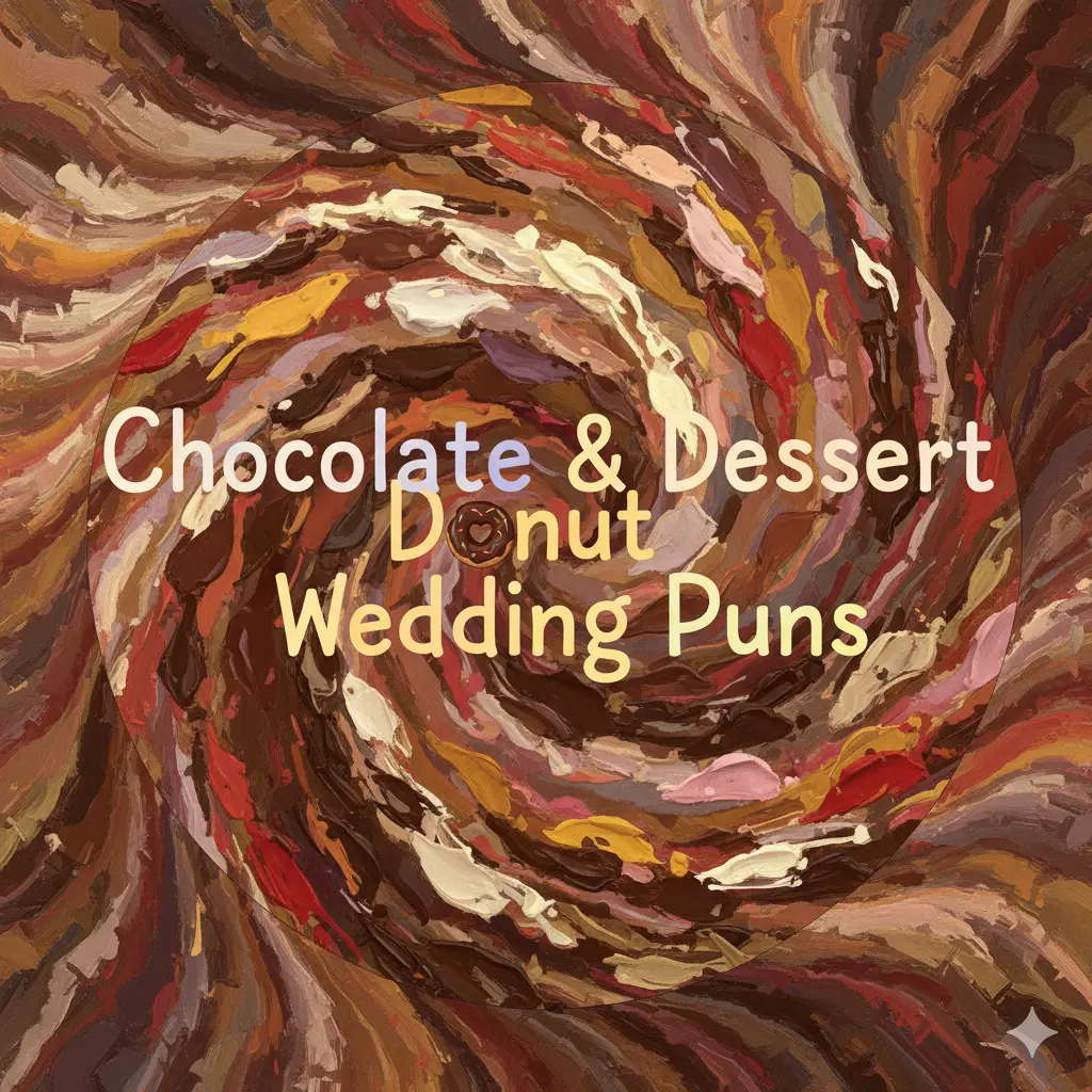 Chocolate & Dessert Donut Wedding Puns