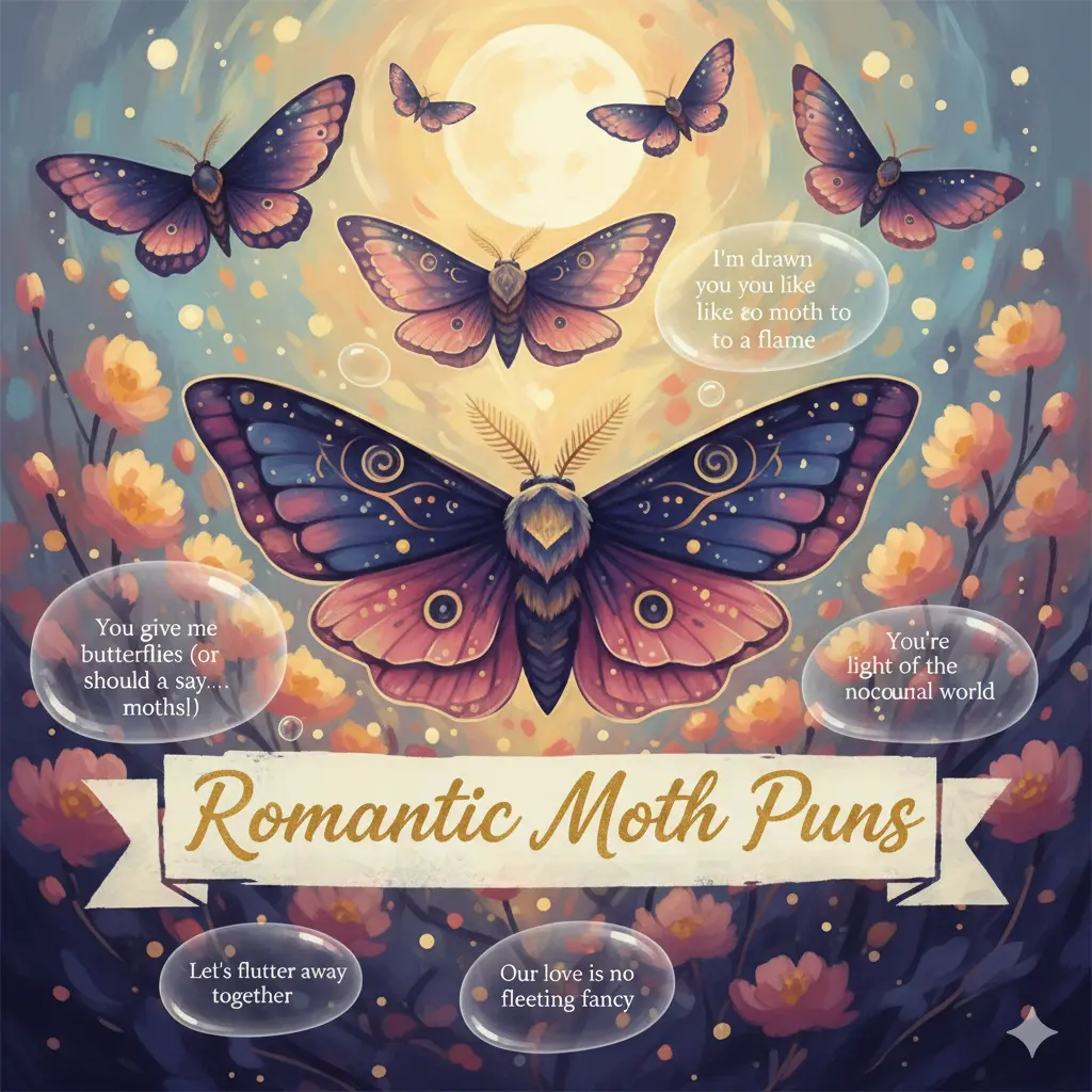 Romantic Moth Puns