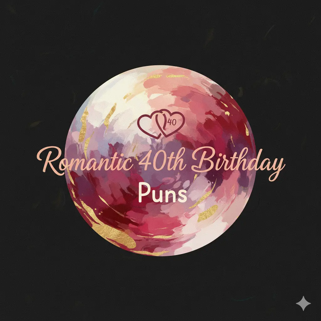 Romantic 40th Birthday Puns