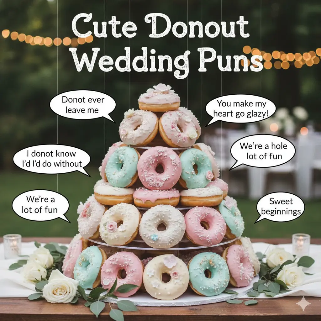 Cute Donut Wedding Puns