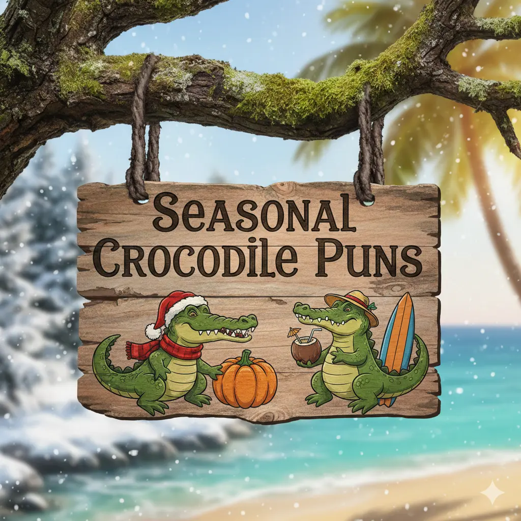 Seasonal Crocodile Puns