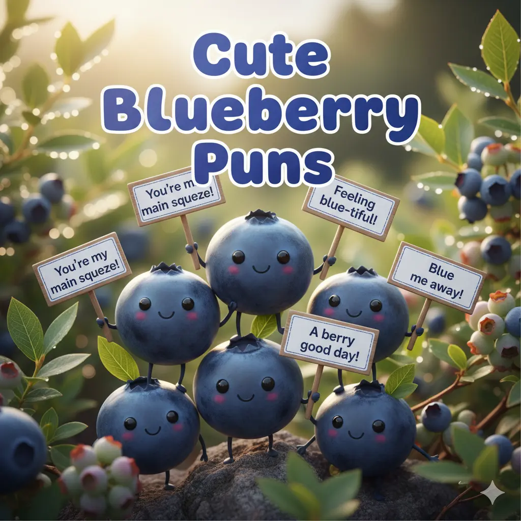 Cute Blueberry Puns