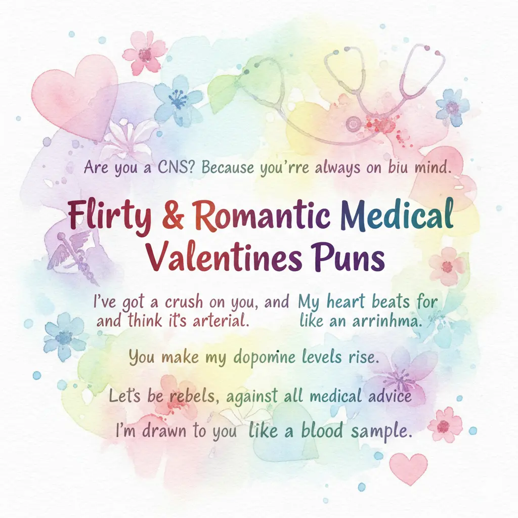 Flirty & Romantic Medical Valentines Puns