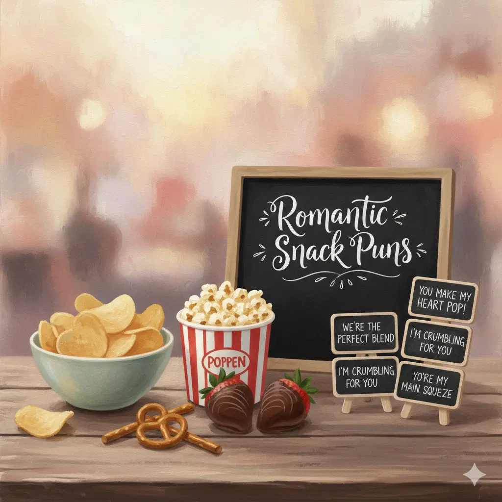 Romantic Snack Puns