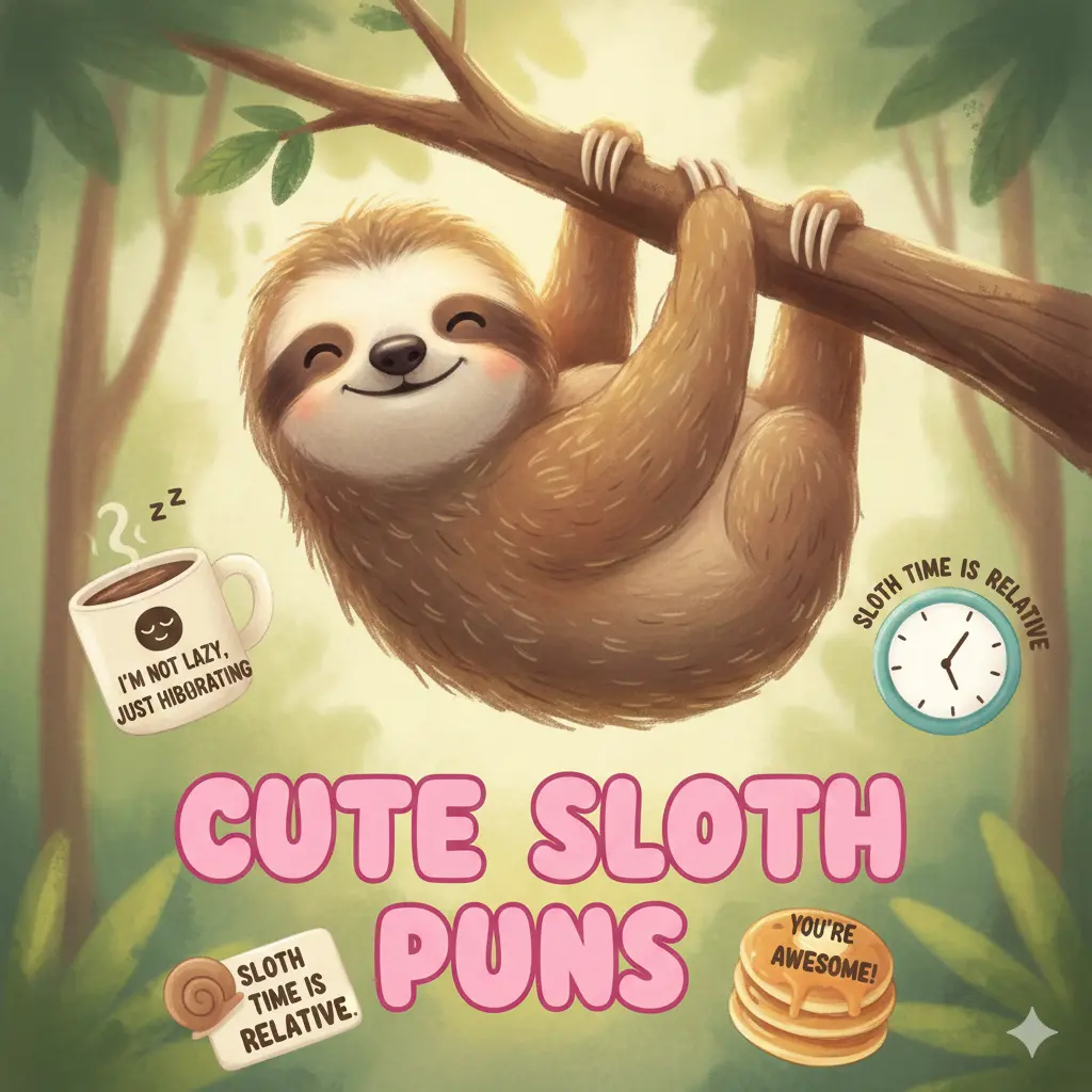 Cute Sloth Puns