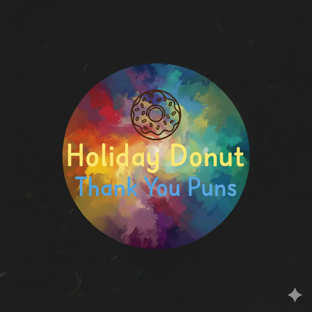 Holiday Donut Thank You Puns