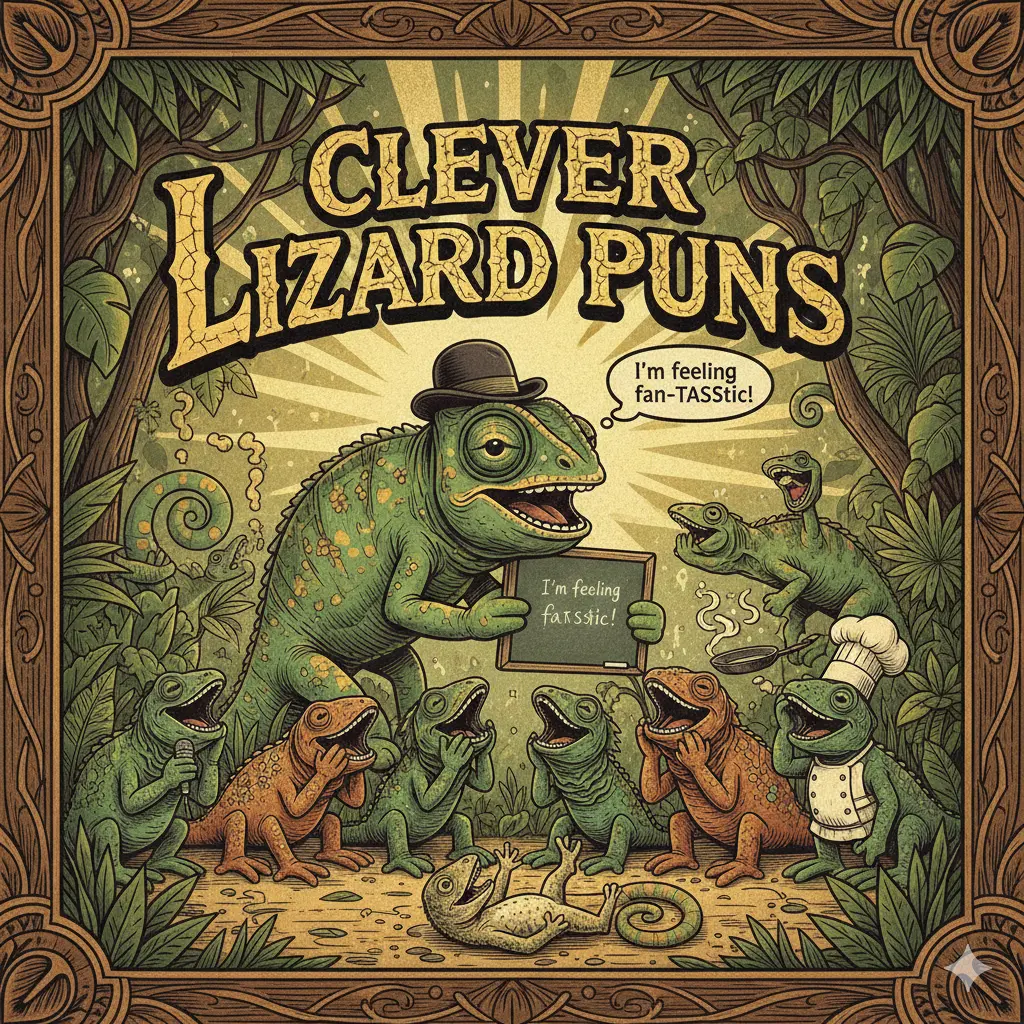 Clever Lizard Puns