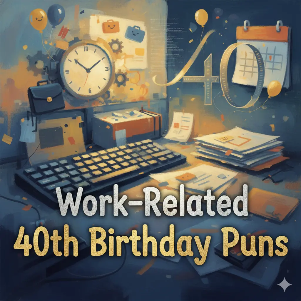 Work-Related 40th Birthday Puns