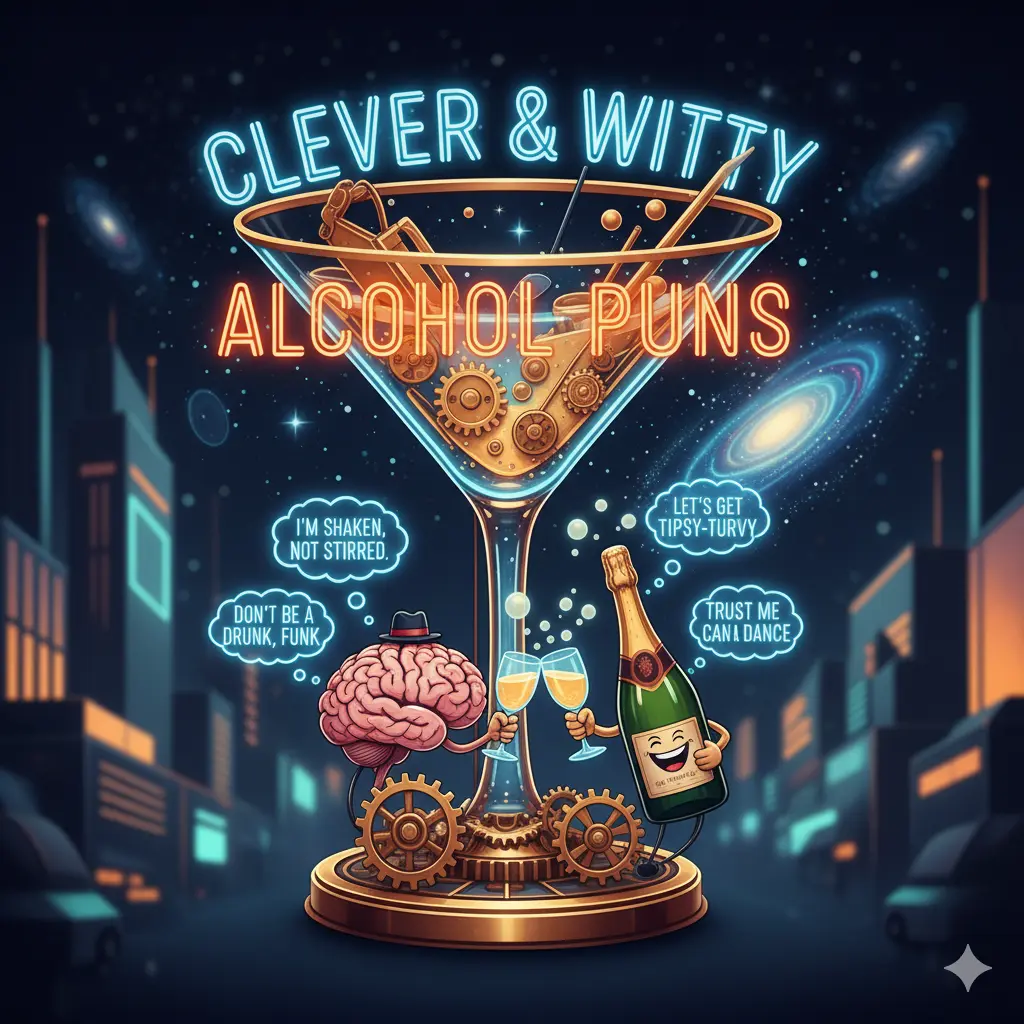 Clever & Witty Alcohol Puns
