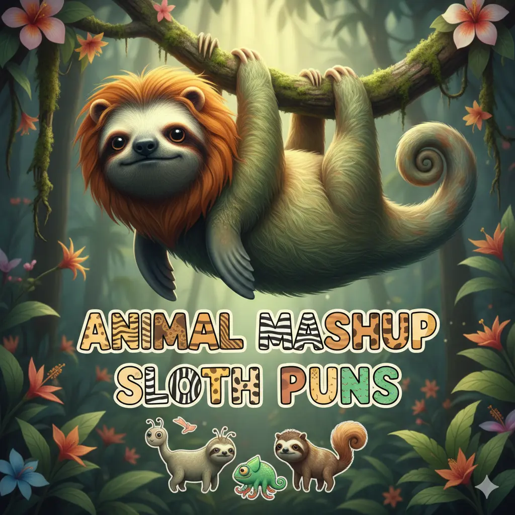 Animal Mashup Sloth Puns