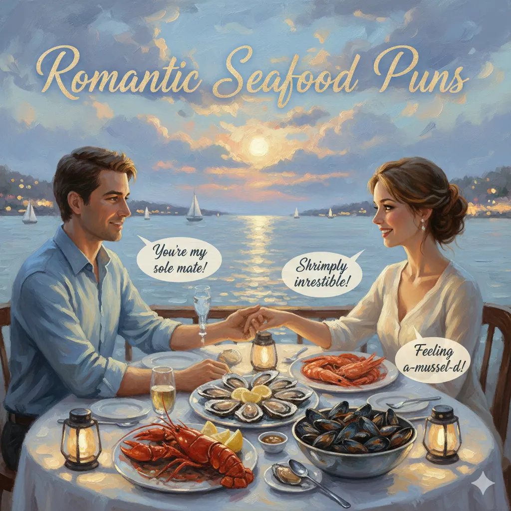 Romantic Seafood Puns
