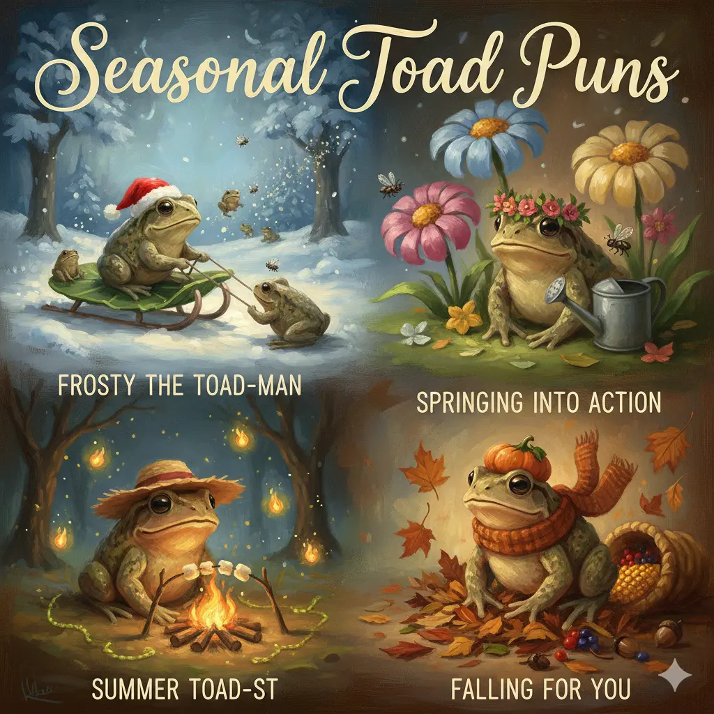 Seasonal Toad Puns