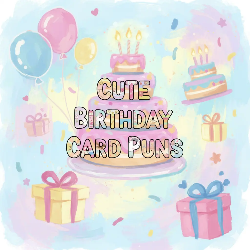 Cute Birthday Card Puns