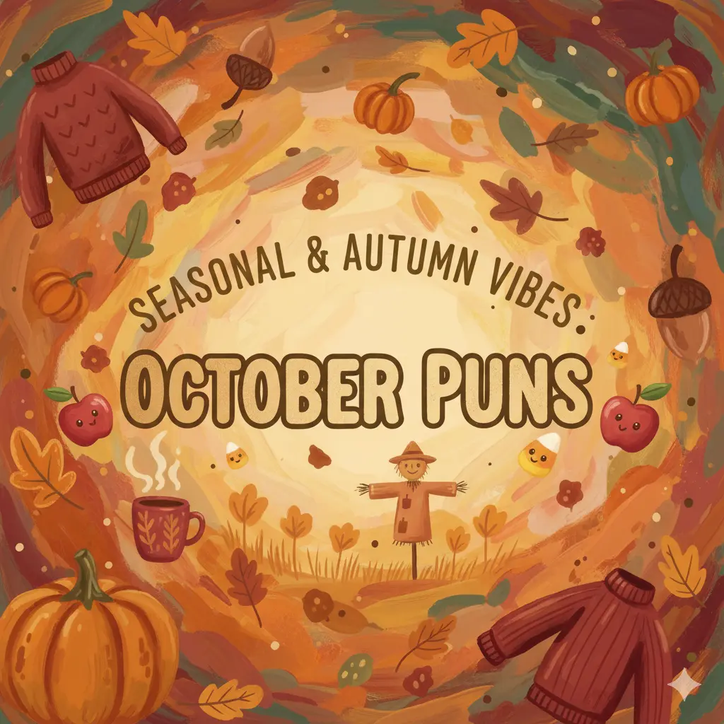Seasonal & Autumn Vibes October Puns
