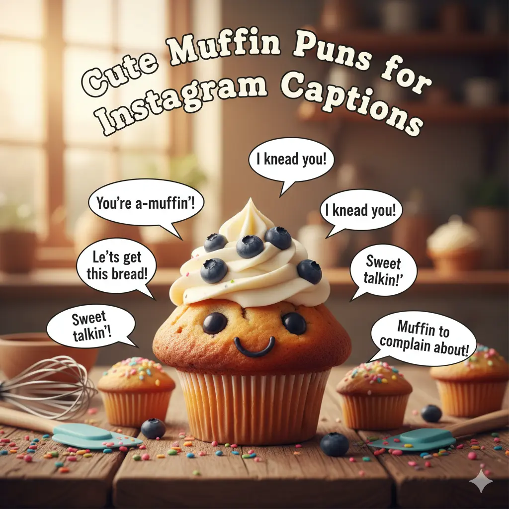 Cute Muffin Puns for Instagram Captions