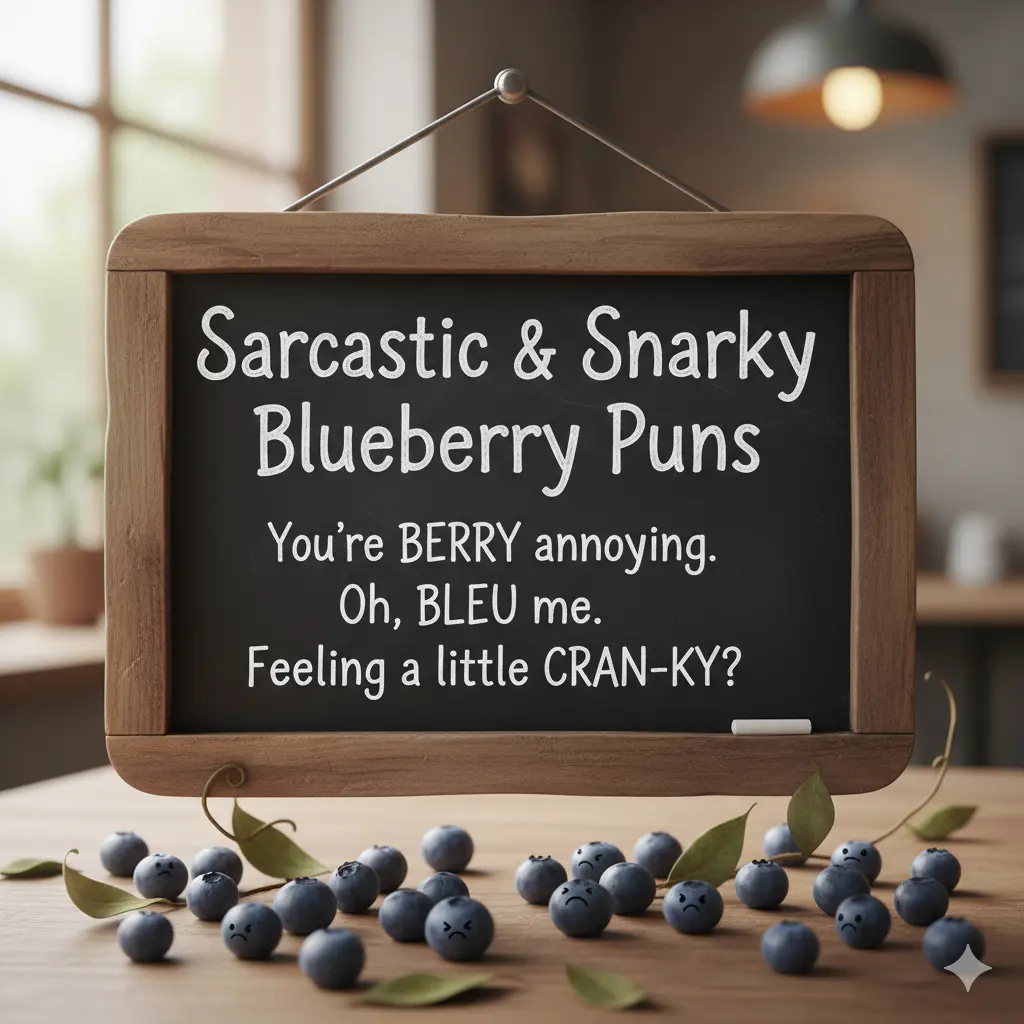 Sarcastic & Snarky Blueberry Puns
