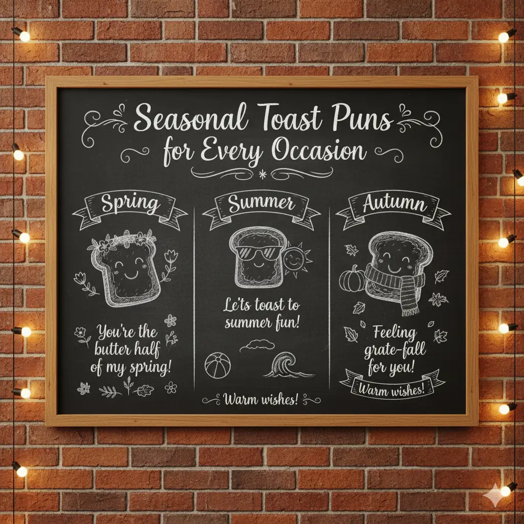 Seasonal Toast Puns for Every Occasion