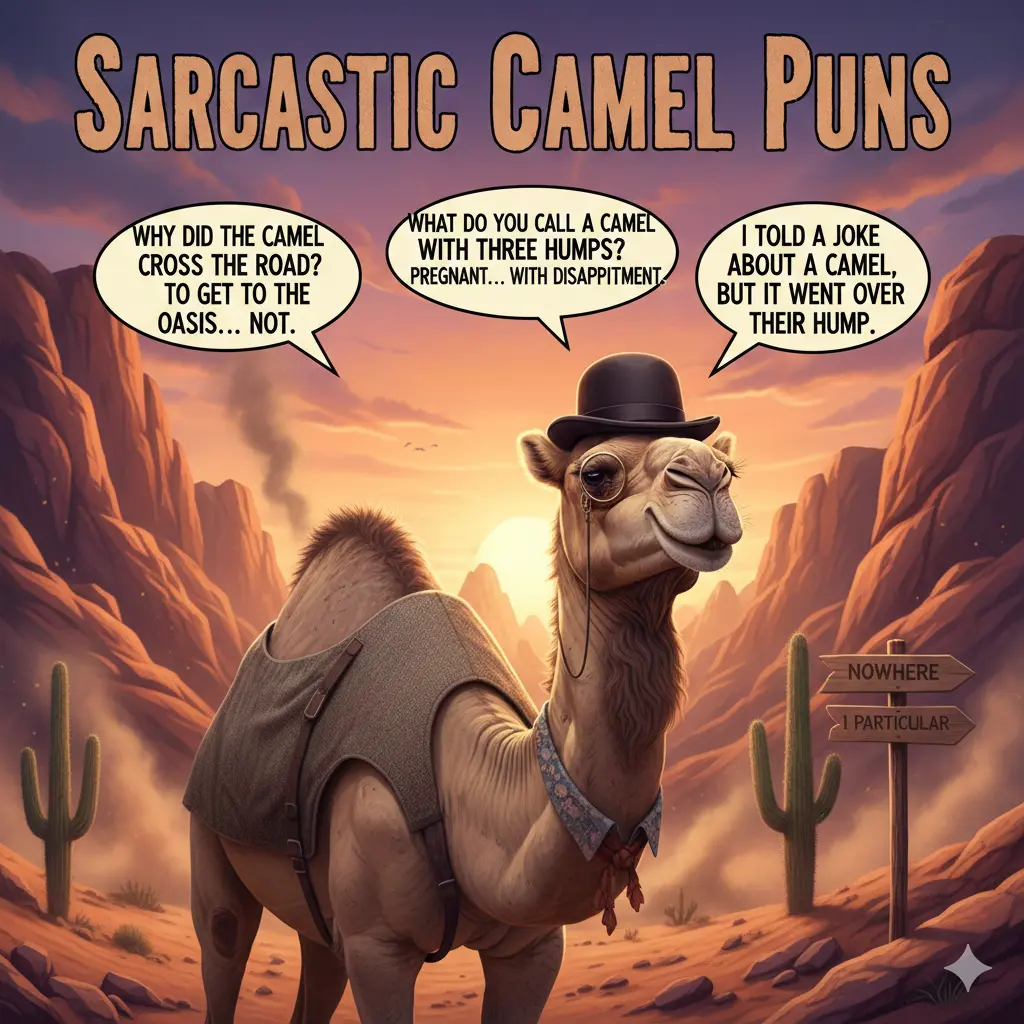 Sarcastic Camel Puns
