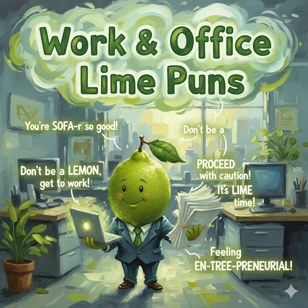 Work & Office Lime Puns
