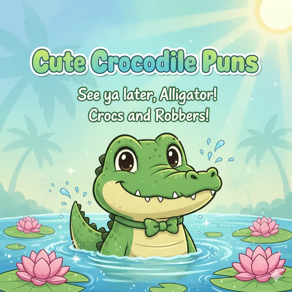 Cute Crocodile Puns