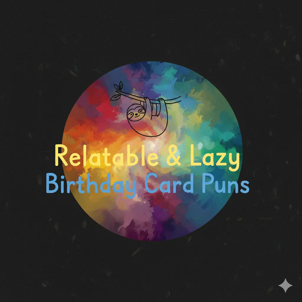 Relatable & Lazy Birthday Card Puns