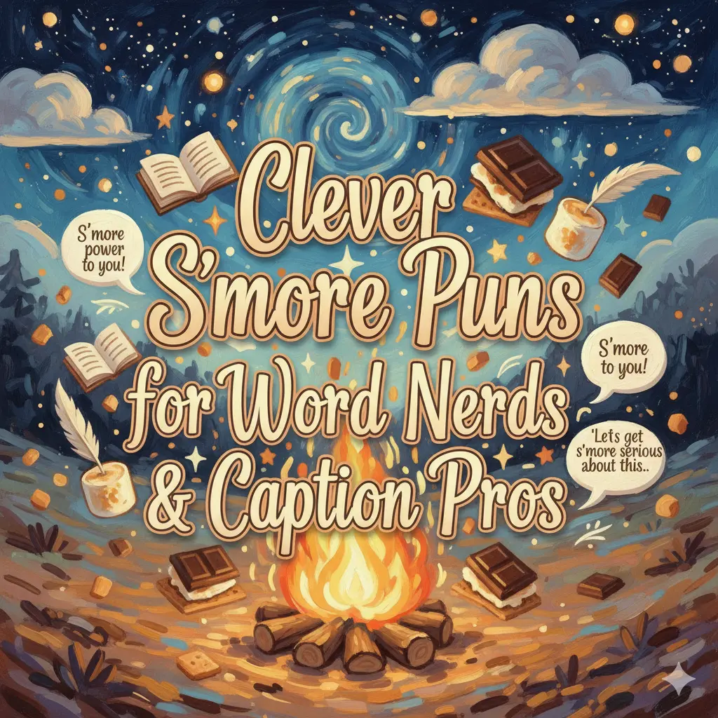 Clever S’more Puns for Word Nerds & Caption Pros