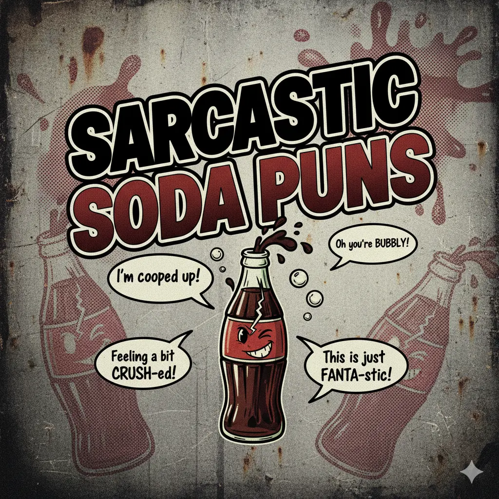 Sarcastic Soda Puns