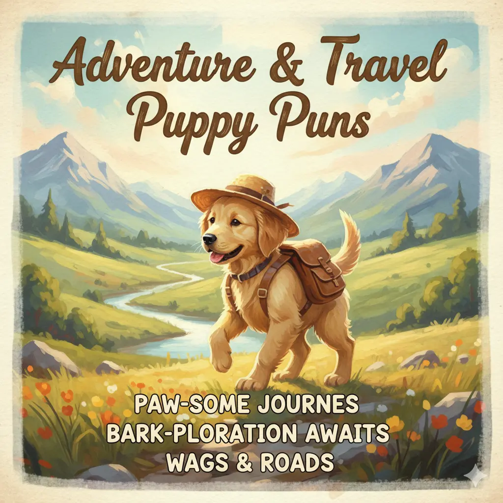 Adventure & Travel Puppy Puns