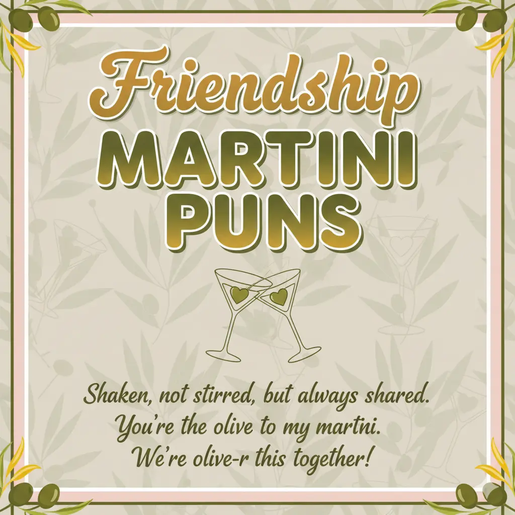 Friendship Martini Puns