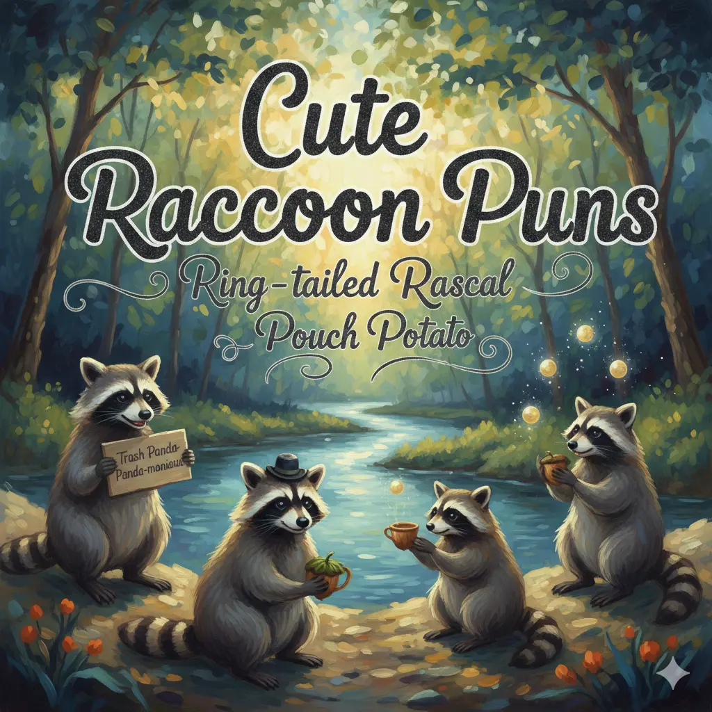 Cute Raccoon Puns