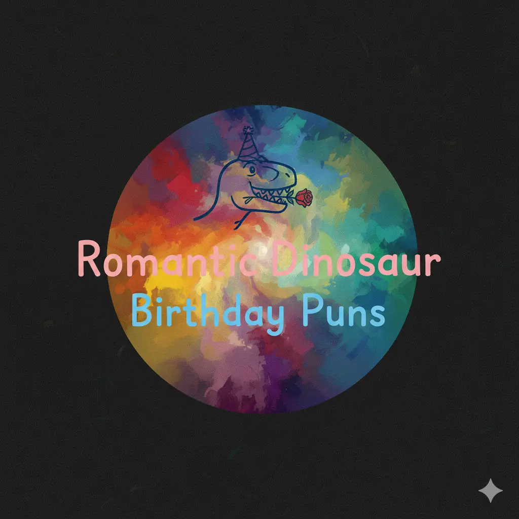 Romantic Dinosaur Birthday Puns